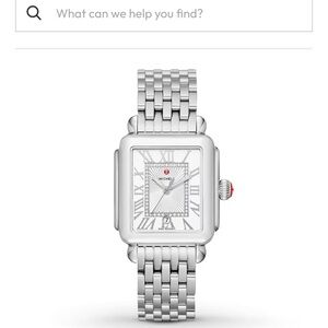 MICHELE Deco Madison Diamond Dial Women's Watch Silver MWW06T000141